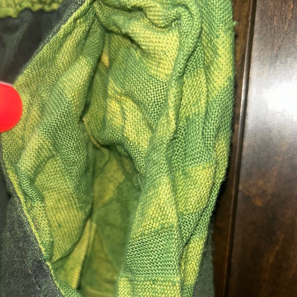 100% Cotton Boho Green Namaste Pants - Picture 8 of 11